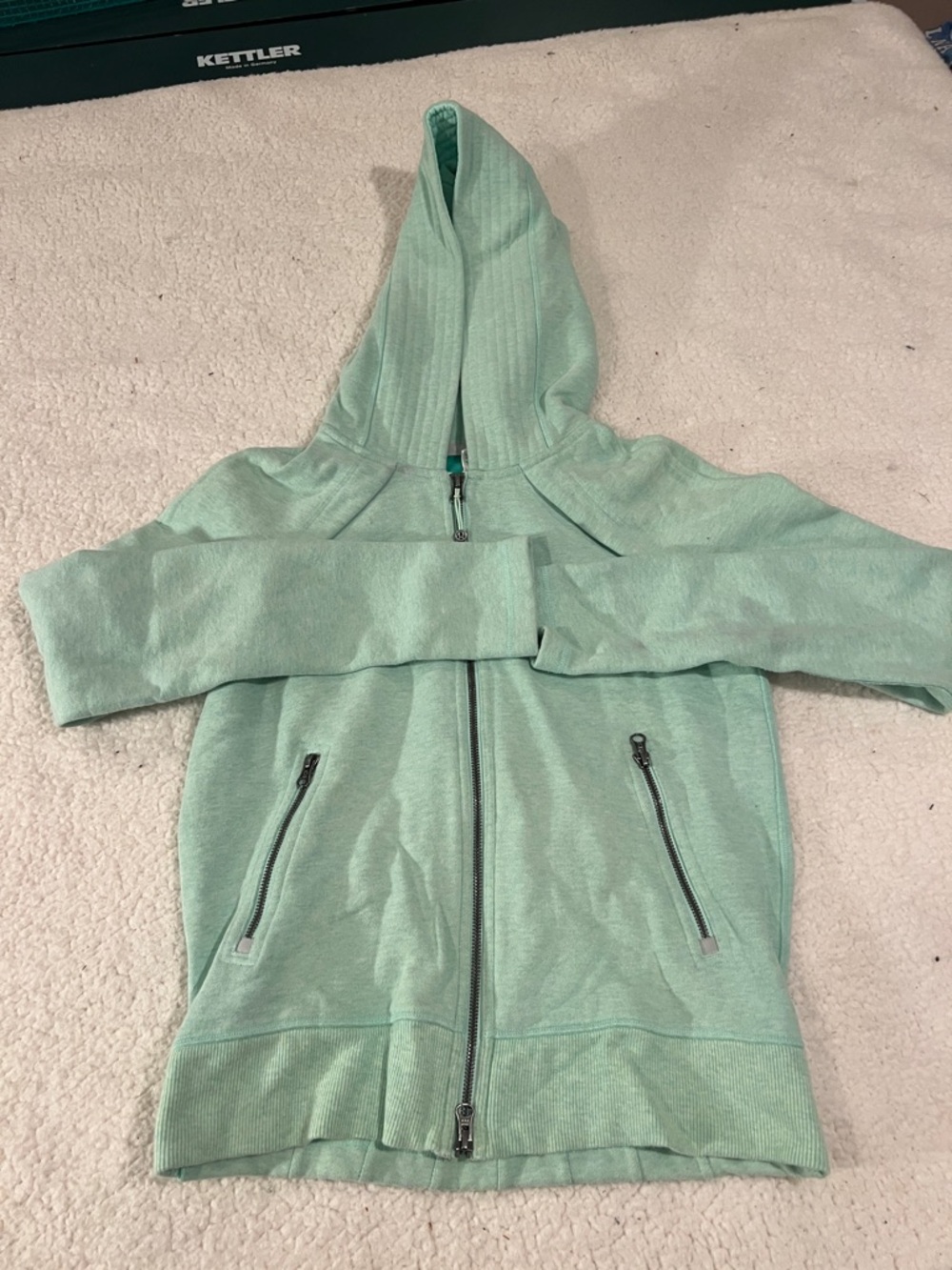 Lululemon Women’s Zip Up Hooded Sweatshirt. Size 8. Worn once.